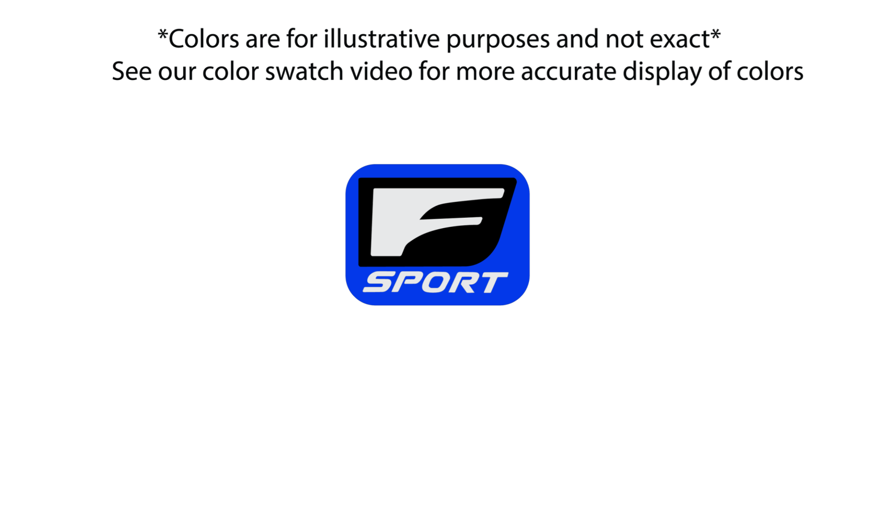 Lexus F sport fender badge pair 1