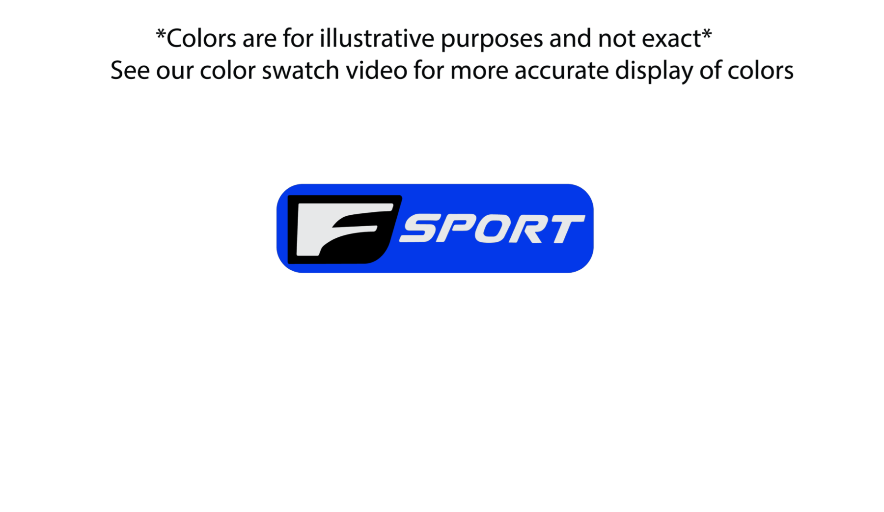 Lexus F sport rear badge