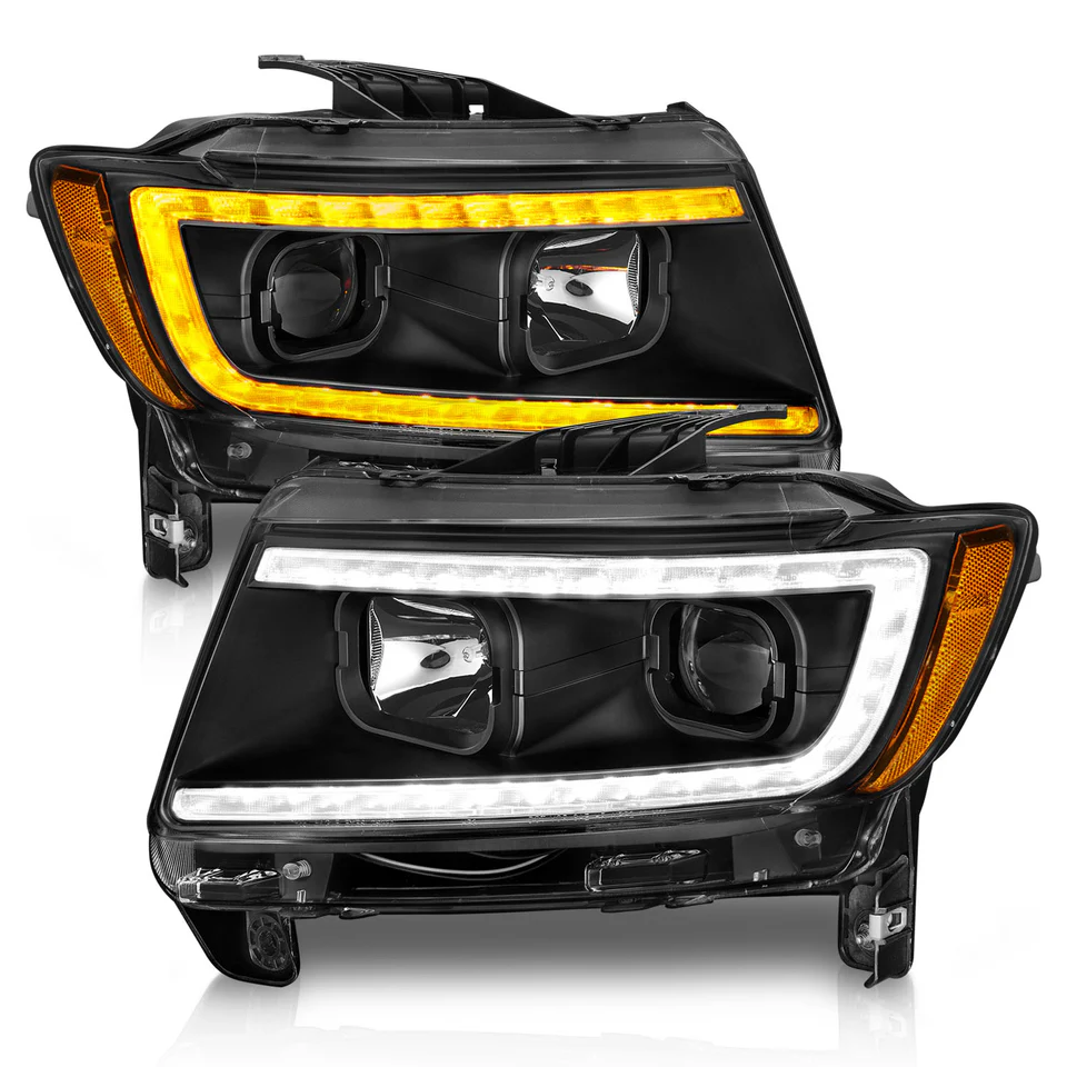 Anzo Projector Switchback Black Headlights (Jeep 2012-2013) - Image 2