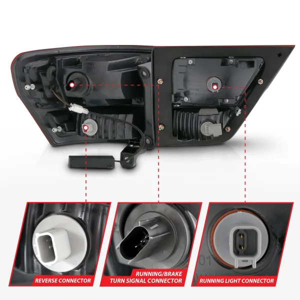 Anzo Black Clear Led Tail Light (Jeep 2012-2013) - Image 4