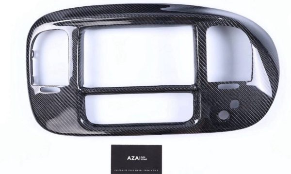 Carbon Fiber Surround Bezel Center Dash Panel (10th Gen Ford F150 Lightning / Harley)