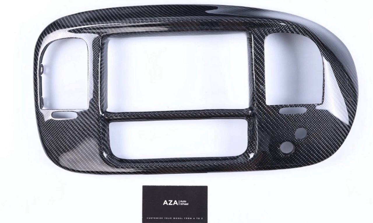 Carbon Fiber Surround Bezel Center Dash Panel (10th Gen Ford F150 Lightning / Harley)
