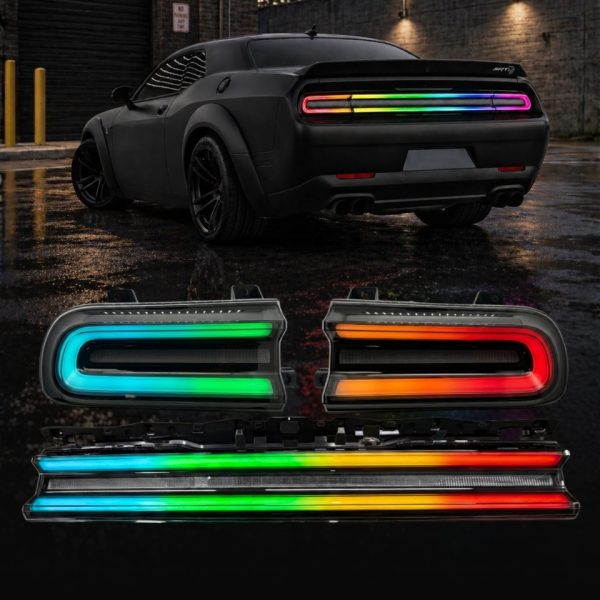 Lighting Trendz 2015-2024 Dodge Challenger Pre-Built HRS Flow Series Tail Lights