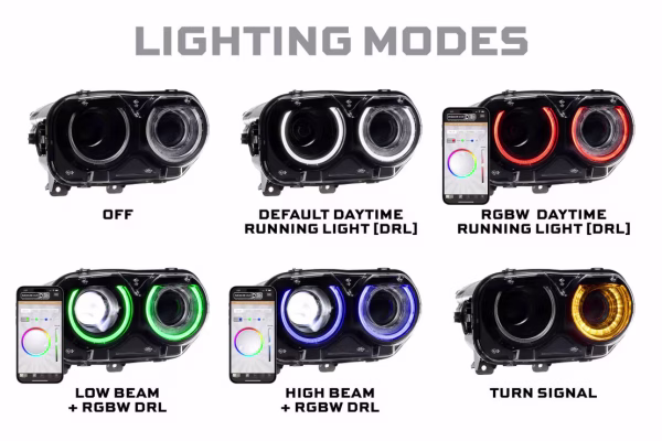MORIMOTO 15-23 Dodge Challenger XRGB LED Headlights - Image 5