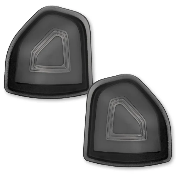 Recon 19-24 RAM 1500 Corner Side Tow Mirror Turn Signal Light (2-Piece Set) with Amber LED Turn Signals - Smoked Lens