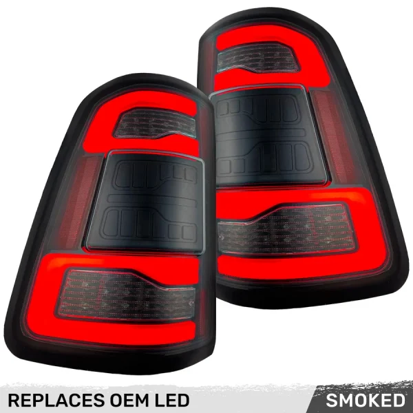 Recon RAM 1500 19-24 Ultra Bright OLED Tail Lights w/ Scanning Red Turn Signals
