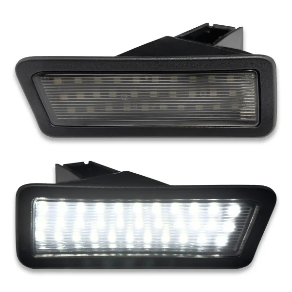 Recon 19-26 RAM 1500 (NOT Classic Models) Ultra Bright 6000K White LED License Plate Illumination Kit - Smoked Lens