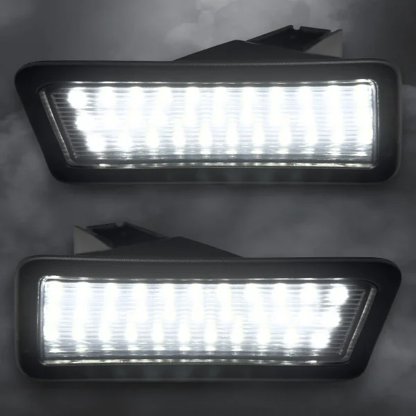 Alternative view of Recon 19-26 RAM 1500 (NOT Classic Models) Ultra Bright 6000K White LED License Plate Illumination Kit - Smoked Lens