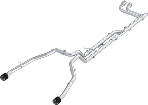 MBRP 3" Cat-Back, Dual Split Rear w/ CF Tips, 2025-2026 RAM 1500 RHO 3.0L HO