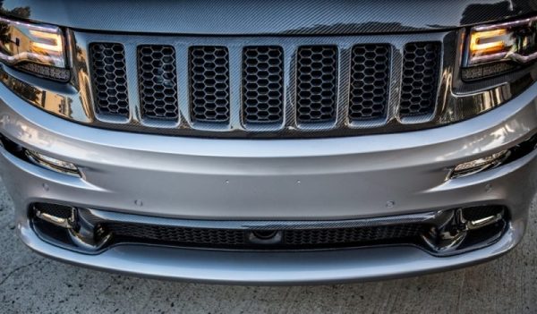 TRUEFIBER LG194 Front Bumper Upper Carbon Fiber Grille (Jeep SRT) 2012-2015 - Image 3