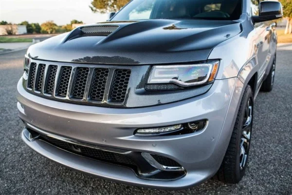 TRUEFIBER LG194 Front Bumper Upper Carbon Fiber Grille (Jeep SRT) 2012-2015