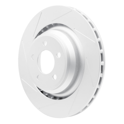 Dynamic Friction Rear Slotted Hi-Carbon Alloy Geomet Coated Rotor (Challenger/Charger) 2015-2023