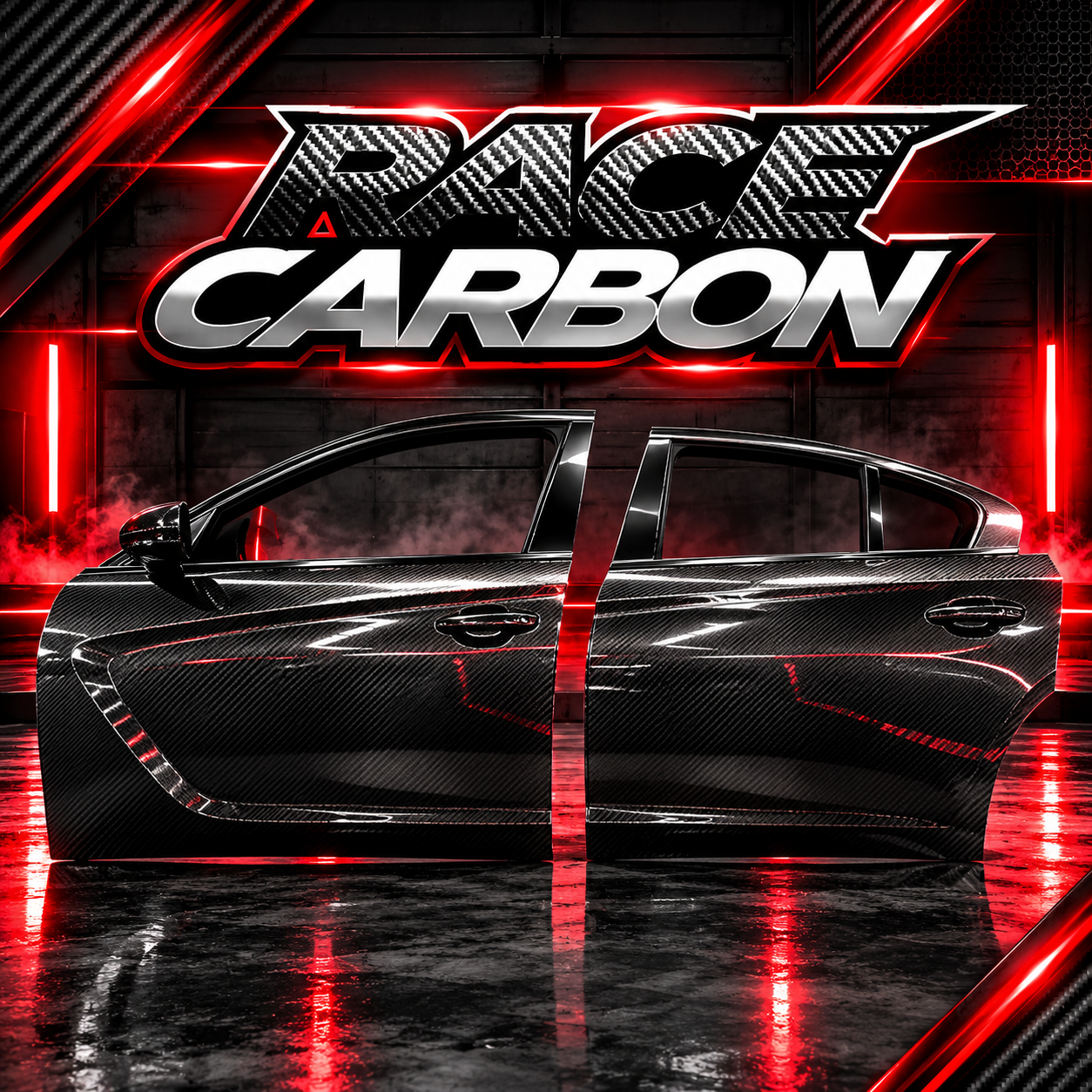Carbon Fiber Doors (Dodge Charger) RACECARBON